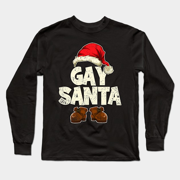 Gay Santa Funny Christmas Xmas Long Sleeve T-Shirt by shirtsyoulike